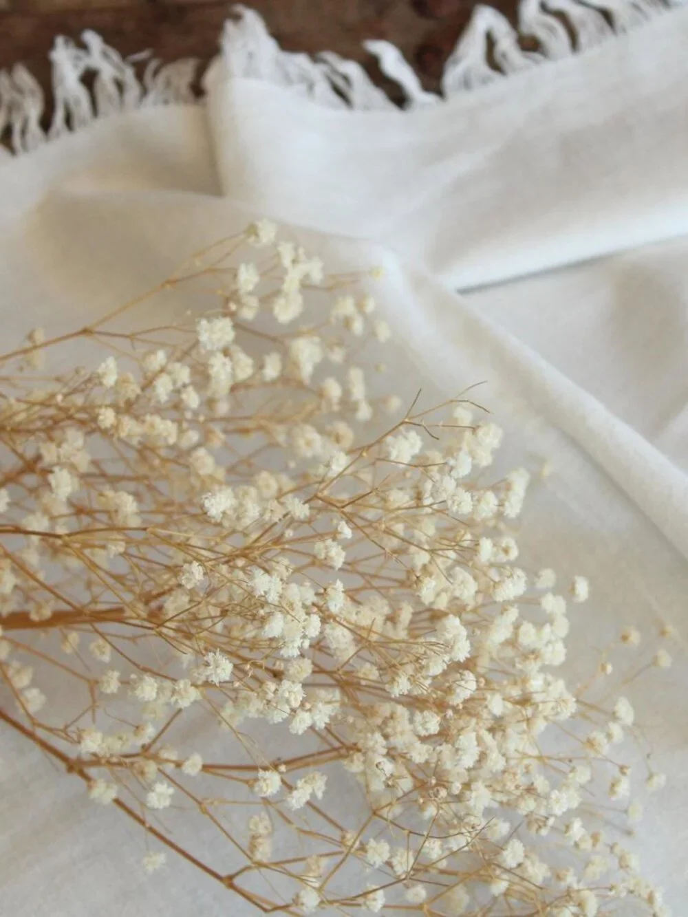 Vintage 1960s Tablecloth, 36 Inch Feedsack With Fringe and Cutwork, Cottage Core